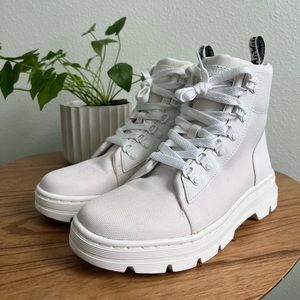 White Dr. Martin Boots